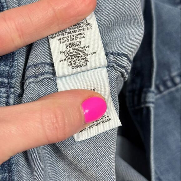 Free People Blue Modern Femme Stretchy Denim Casual Mini Skirt - Picture 8 of 8